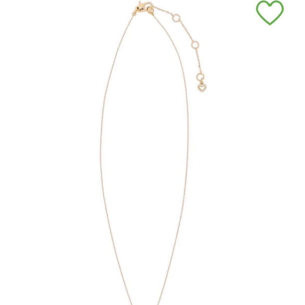 Kate Spade New York Gold Initial "A" Disc Pendant Necklace - Picture 3 of 3
